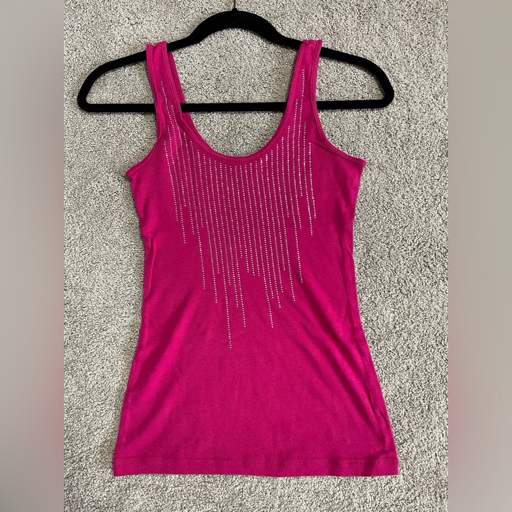 Express Pink Tank w/ Stud Details